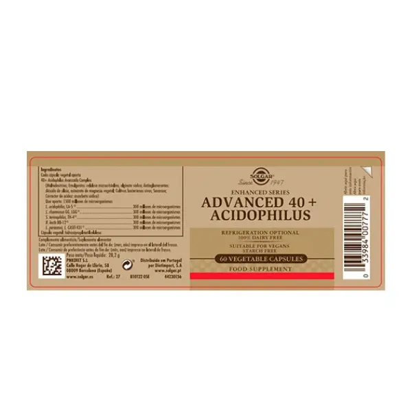 Hot Advanced 40+ Acidophilus Complementos Alimenticios