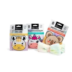 Hot IDC INSTITUTE Animated Face Mask Trio & Headband