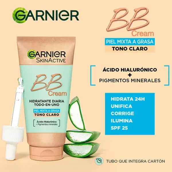 BB Cream Piel Mixta A Grasa SPF20*GARNIER Clearance