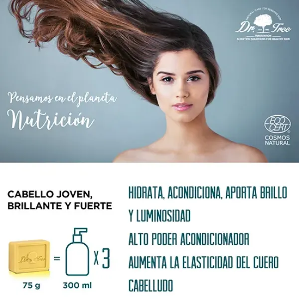 DR.TREE Champú sólido nutrición