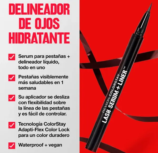 New Colorstay Lash Serum + Liner Delineadores De Ojos