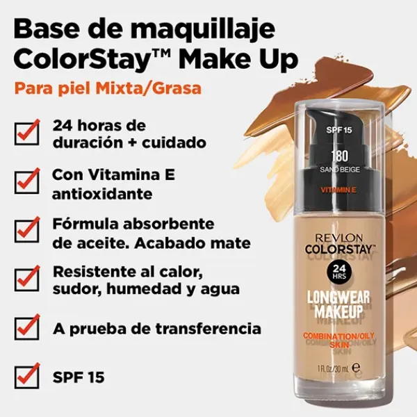 Best Colorstay Makeup Piel Mixta/Grasa Bases De Maquillaje