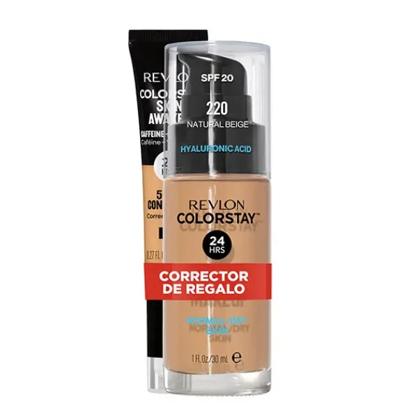 Colorstay Makeup Piel Normal/Seca + Regalo Skin Awaken*REVLON Hot
