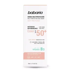 Crema Multiprotección Color SPF50+*BABARIA New