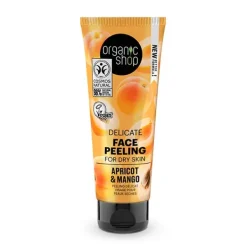 New ORGANIC SHOP Delicate Face Peeling Apricot & Mango