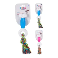 Best KOOPMAN Dog Toy Tpr Bone With Rope