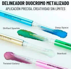 New Duo Chrome Eyeliner Delineadores De Ojos