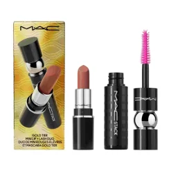 Sale Duo Mini Navidad Mascara Pestañas Macstack + Barra Labios Hug Me Pintalabios