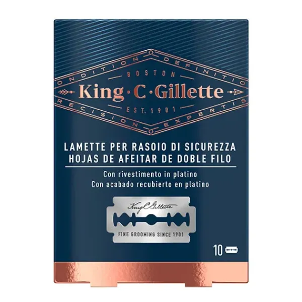 Online KING C GILLETTE Hojas De Afeitar De Doble Filo