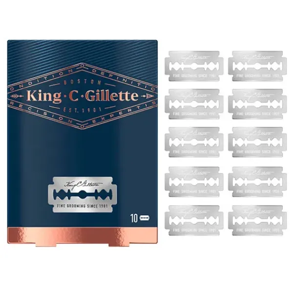 Online KING C GILLETTE Hojas De Afeitar De Doble Filo