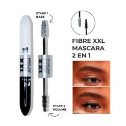 Hot Mascara 2/1 Fibra + Volumen Máscara De Pestañas