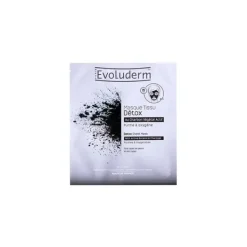 Masque Tissu Détox Au Charbon Vègétal Actif*EVOLUDERM Outlet
