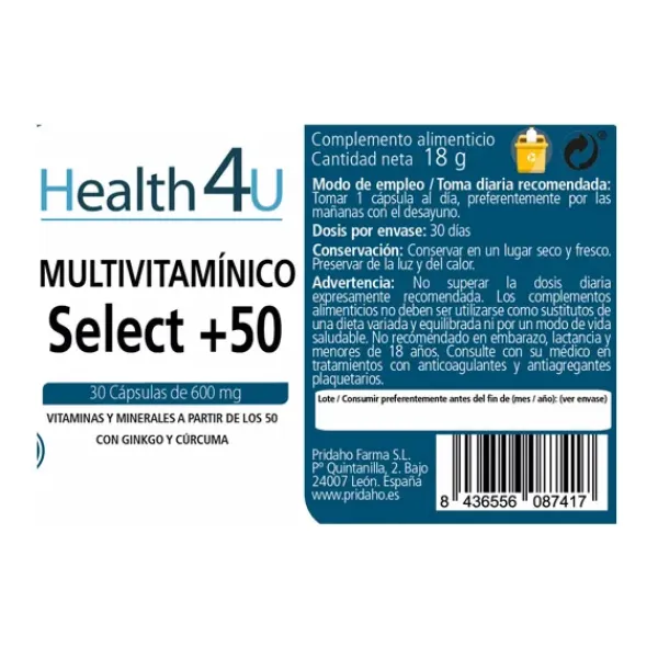 Discount H4U Multivitamínico Select +50