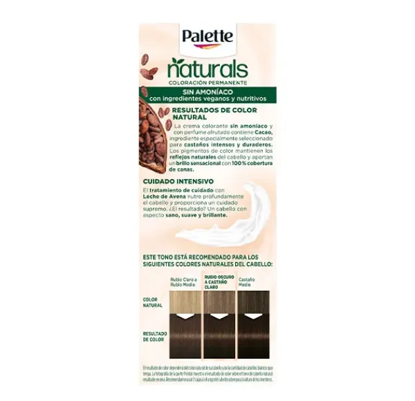 Hot PALETTE NATURALS Naturals Coloración Permanente