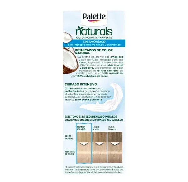 Hot PALETTE NATURALS Naturals Coloración Permanente