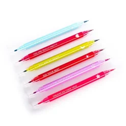 New BACK 2 SCHOOL Set De 6 Dobles Subrayadores