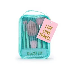 Hot Set Make Up Brush Travel Brochas Y Pinceles