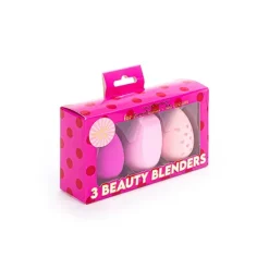 Shaka Pop 3 Beauty Blenders Pink Glitter*TRI-COASTAL