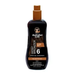 Clearance AUSTRALIAN GOLD Spray Gel Sunscreen With Instant Bronzer Spf 6