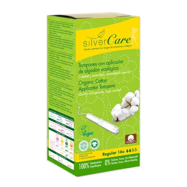 New SILVER CARE Tampones Con Aplicador Regular