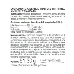 Outlet ANA MARIA LA JUSTICIA Triptófano Con Magnesio + Vitamina B6