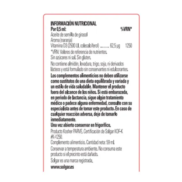 Outlet Vitamina D3 Líquida Complementos Alimenticios